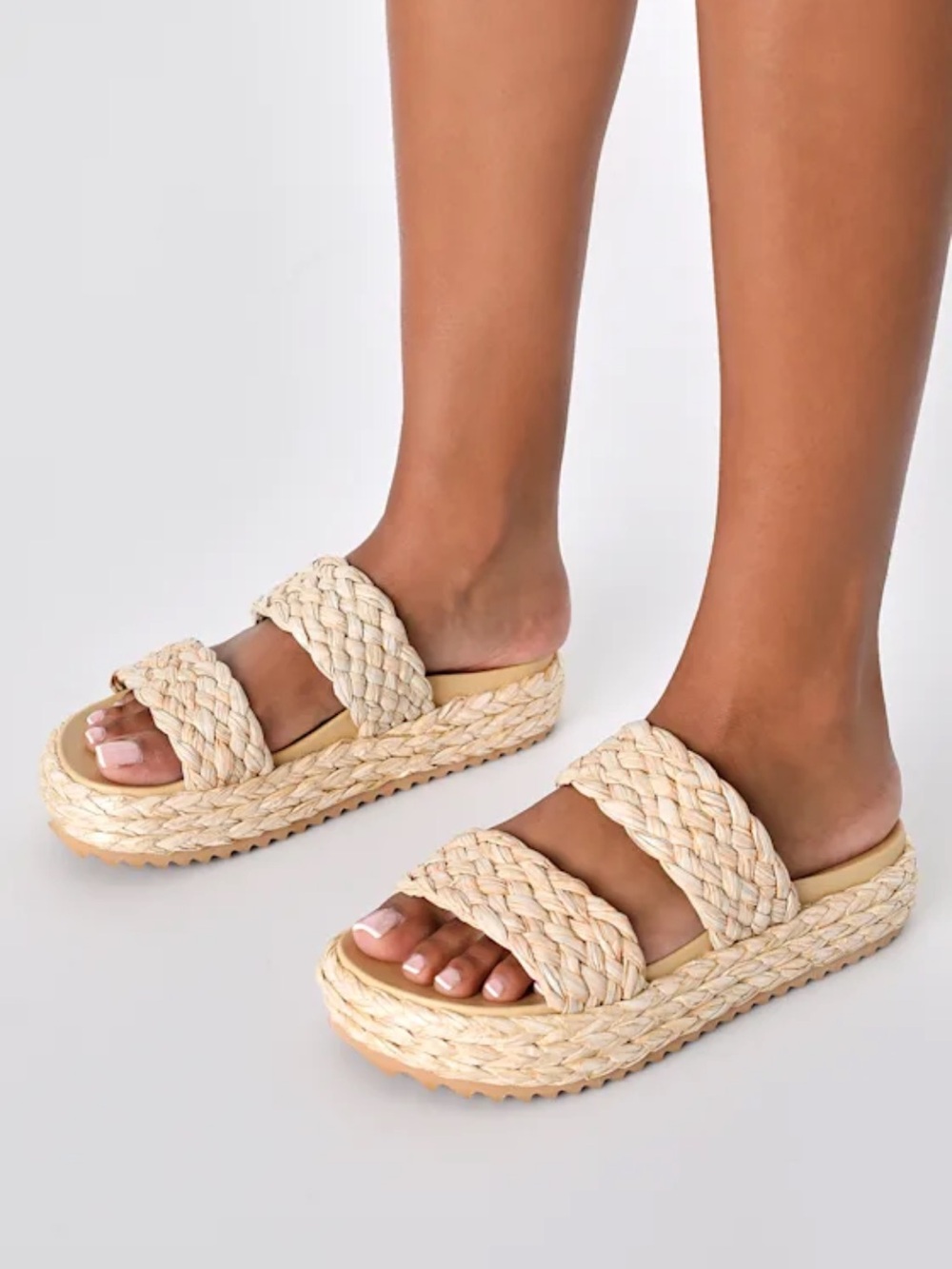 Lulus Raffia Sandals - Picture 2 of 8